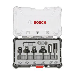 Bosch Professional 6 mm Saplı Ahşap Freze Bıçak Seti 6 Parça - 2607017468