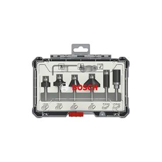 Bosch Professional 6 mm Saplı Ahşap Freze Bıçak Seti 6 Parça - 2607017468