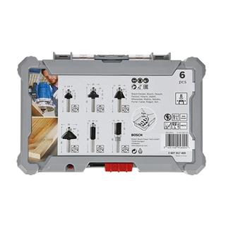 Bosch Professional Freze Seti 6lı Karışık 8 mm - 2607017469
