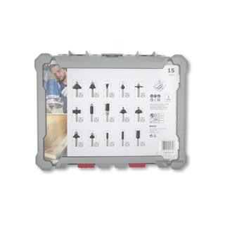 Bosch Professional Freze Ucu Seti 15li Karışık 6 mm Şaftlı - 2607017471