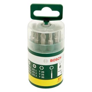 Bosch 10 Parça Vidalama Ucu Seti (PH+PZ+T) - 2607019452
