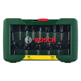 Bosch 15 Parça Freze Seti 8 mm Şaftlı - 2607019469