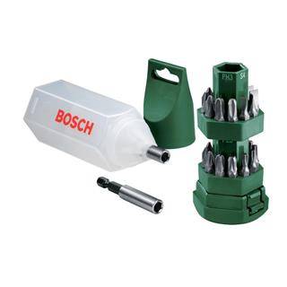 Bosch 25 Parça Vidalama Seti (Tornavida Fonksiyonlu Kutu) - 2607019503