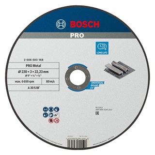 Bosch PRO Metal Kesme Diski 230x3x22.23 mm - 2608603168