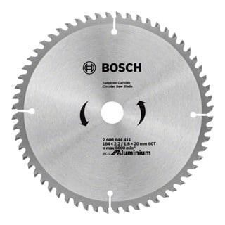 Bosch Eco for Aluminium 184x20x2.2 mm 60 Diş Alüminyum İçin Daire Testere Bıçağı - 2608644411