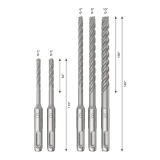 Bosch SDS-Plus-5X Kırıcı Delici Ucu Seti 5 Parça - 2608833910