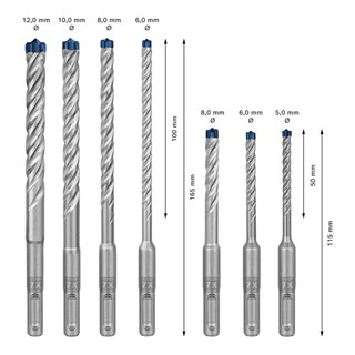 Bosch Expert SDS-Plus-7X Kırıcı Delici Uç Seti 7 Parça - 2608900195