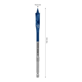 Bosch EXP SCS Yaprak Ahşap Matkap Ucu HEX 10x152 mm - 2608900311