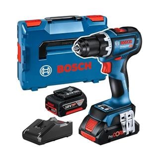 Bosch GSR 18V-90 C 18V 5.0Ah Çift Akülü Delme Vidalama Makinesi - 06019K6006