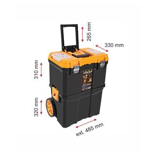 Super-Bag ASR-5039 Çift Katlı Tekerlekli Takım Çantası