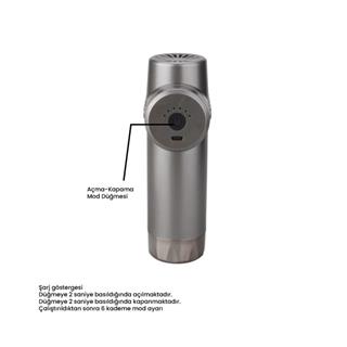 Avec AV-1001 Şarjlı Masaj Aleti 4 Başlıklı