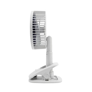 Avec AV-F131 4ü 1 Arada USB Şarjlı Çok Fonksiyonlu Klipsli Döner Başlıklı Fan Vantilatör