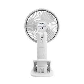 Avec AV-F131 4ü 1 Arada USB Şarjlı Çok Fonksiyonlu Klipsli Döner Başlıklı Fan Vantilatör