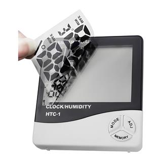 HTC-1 Masaüstü Dijital Termometre Sıcaklık ve Nem Ölçer - Masa Saati Alarm