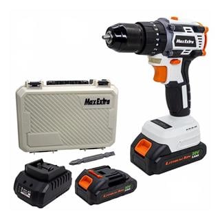 Max-Extra MX2020 20V 2.0Ah Çift Akülü Kömürsüz Motorlu Darbeli Matkap