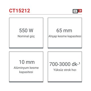 Crown CT15212 Dekupaj Testere 550 Watt