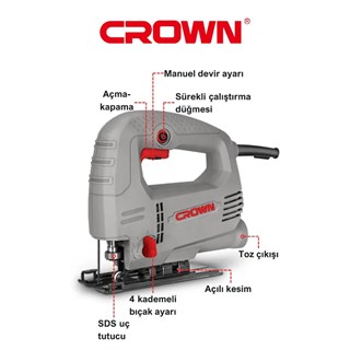 Crown CT15212 Dekupaj Testere 550 Watt