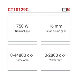 Crown CT10129C Darbeli Matkap 750 Watt