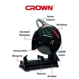 Crown CT15232 Profil Kesme 2200 Watt