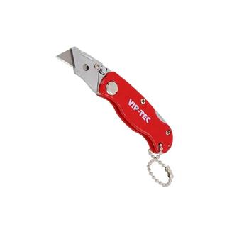 Vip-Tec VT875158 Katlanabilir Mini Trapez Maket Bıçağı 10 mm - 5 Yedek Bıçaklı