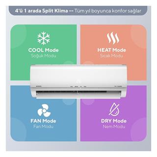 Kumtel Matsu KMSAC-18 A++ 18.000 BTU Inverter Duvar Tipi Split Klima