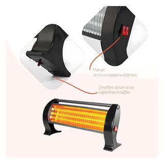 Minisan DP 1200 Q Elektrikli Quartz Isıtıcı 1200 Watt