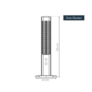 Kumtel MH-2300 Dual Orbit Kule Isıtıcı 2300 Watt