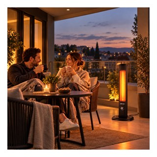 Kerasus KRS-2820 Micatronic Dikey Kule Tipi Infrared Elektrikli Isıtıcı 2000 Watt