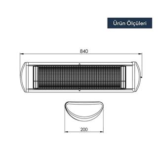 Kumtel EX-23 Ecoray Duvar Tipi İnfrared Elektrikli Isıtıcı 2300 Watt