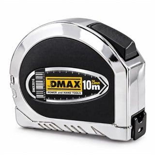 Dmax DMX4816 Auto Stoplu Krom Gövdeli Şerit Metre 10 mt. (10 mt x 25 mm)