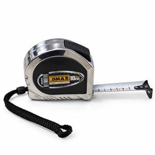 Dmax DMX4816 Auto Stoplu Krom Gövdeli Şerit Metre 10 mt. (10 mt x 25 mm)