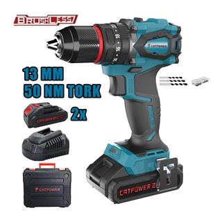 Catpower 4112 Kömürsüz 20V 2.0 Ah Çift Akülü Darbeli Vidalama Makinesi