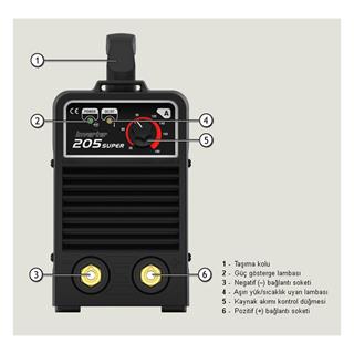 Askaynak İnverter 205 Süper Örtülü Elektrod Kaynak Makinesi 180 Amper - 701AS205S