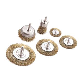 B.H.D BHD00894 Dairesel Tel Fırça Seti Saçaklı 6 Parça