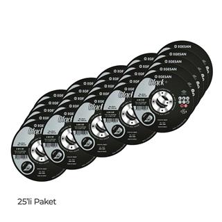 Egesan Black 115x1.0x22.23 INOX Paslanmaz Çelik İnce Kesme Diski 590227 (A 60 S BF) - 25li Paket
