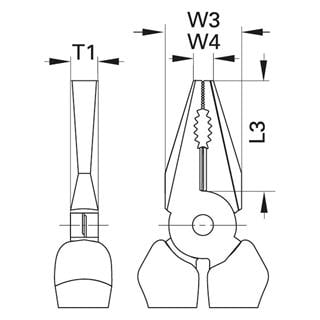 Gedore 8245-180 JC Avrupa (Euro) Modeli Kombine Pense 180 mm