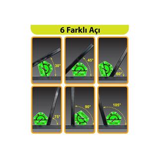 Magnethink Aç Kapa Çok Açılı Manyetik Kaynak Gönyesi - Kırmızı