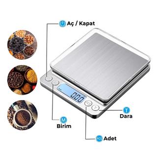 Crown CRW-7106 Dijital Hassas Mutfak Terazisi 500 gr