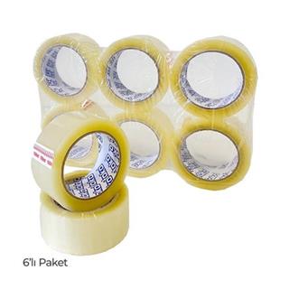 Toko Hotmelt Koli Bandı 45 mm x 100 metre Şeffaf 6Lı Paket