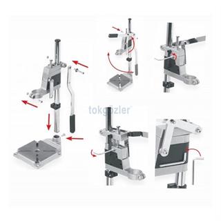 Troy 90007 Ayarlanabilir Matkap Tezgahı 420 mm