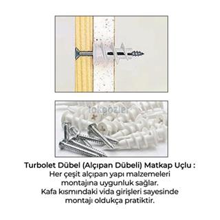 Turbolet Dübel (Alçıpan Dübeli) Matkap Uçlu