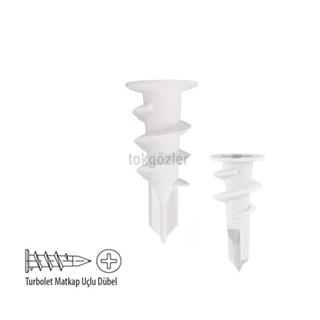 Turbolet Dübel (Alçıpan Dübeli) Matkap Uçlu