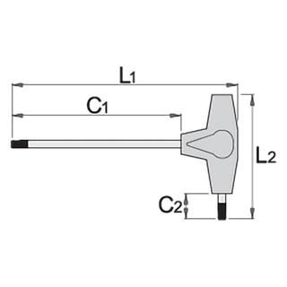 Unior 193HX T Saplı Allen 2.5 mm 607161