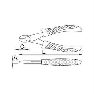 Unior Elektronikçi Tip Yan Keski 115 mm - 620072
