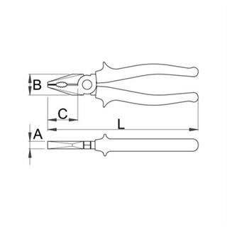 Unior Kombine Pense 180 mm 406/4G - 608675
