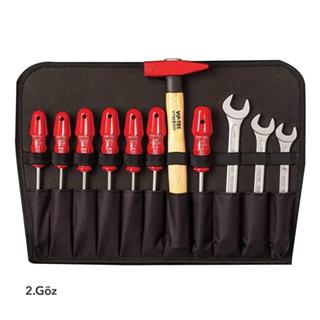 Vip-Tec VT100020D-130 Formen Dolu Takım Çantası 130 Parça 3 Gözlü