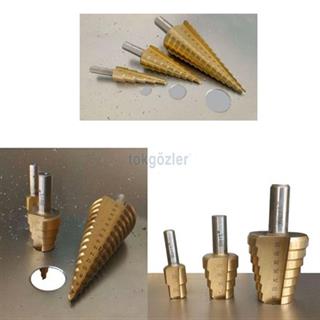 Wert W 3500 3 Parça Kademeli Sac Delme Seti (4-32 mm, 4-20 mm, 4-12 mm)