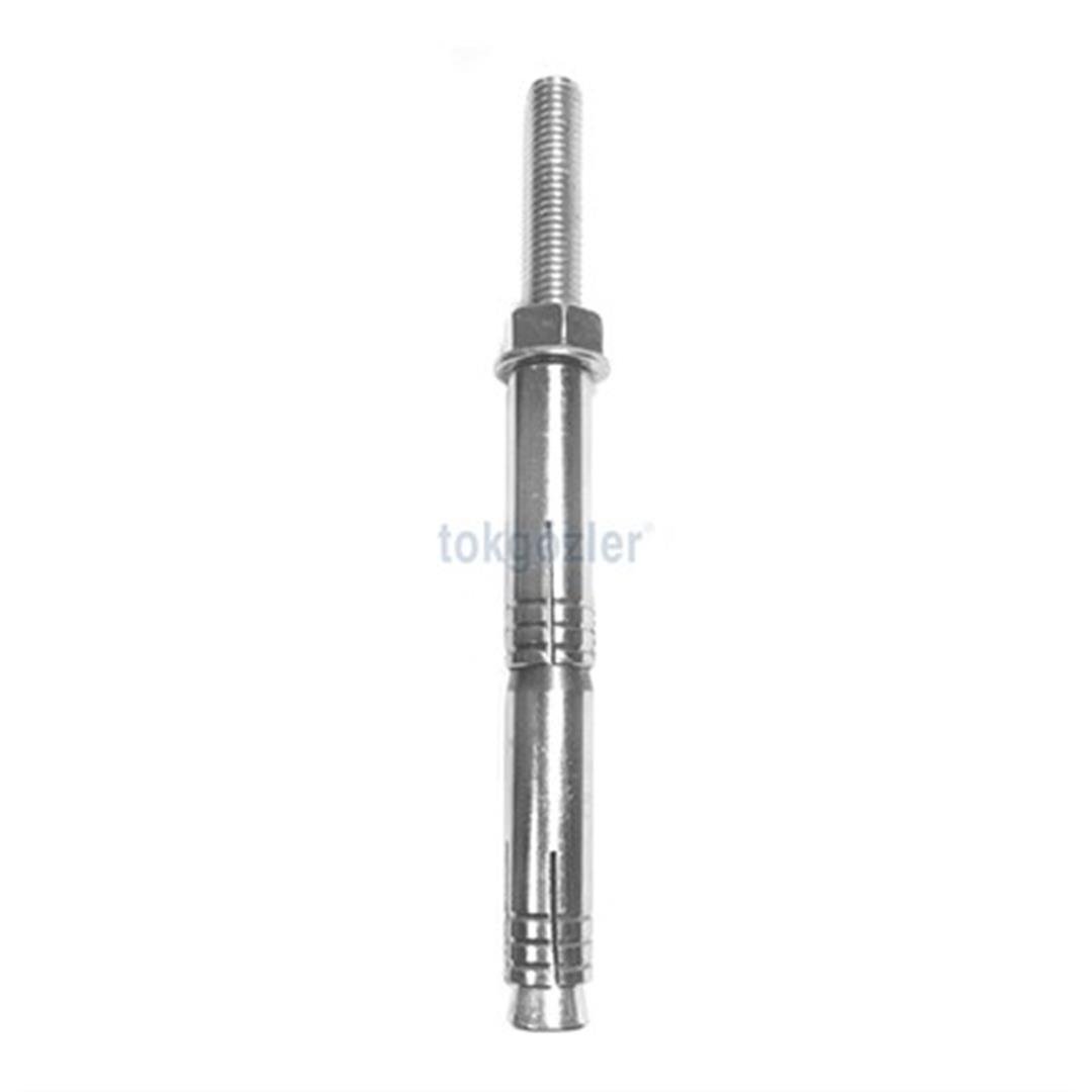 12x190 mm Borulu Çekmeli Metal Dübel - Yerli
