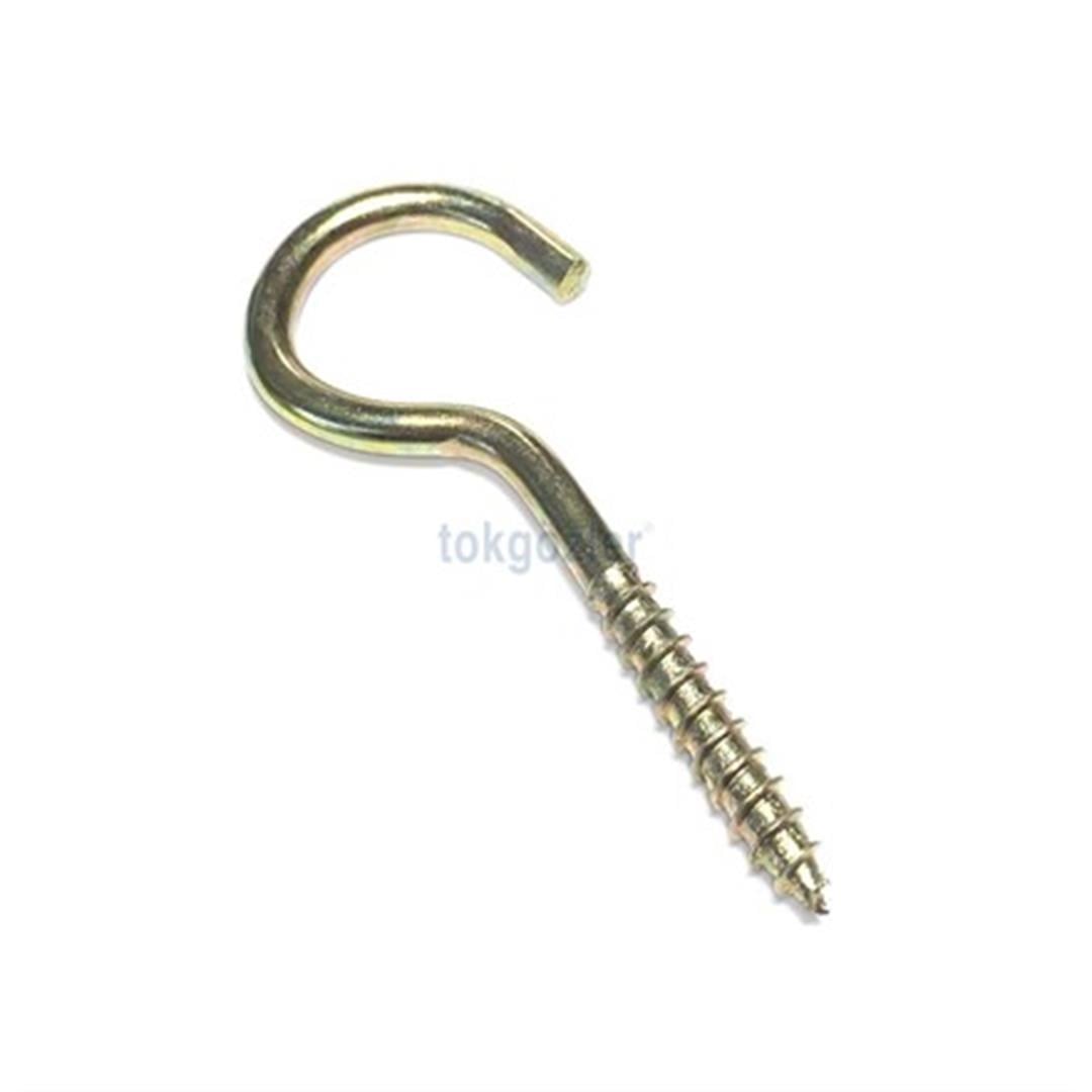 20x80 mm Açık Piton Kancalı (Çengelli) Vida