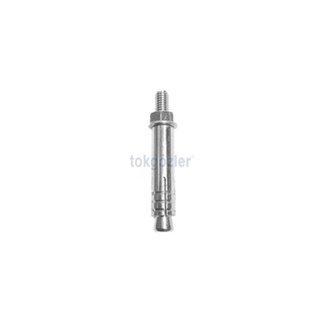 6x65 mm Borulu Çekmeli Metal Dübel - Yerli